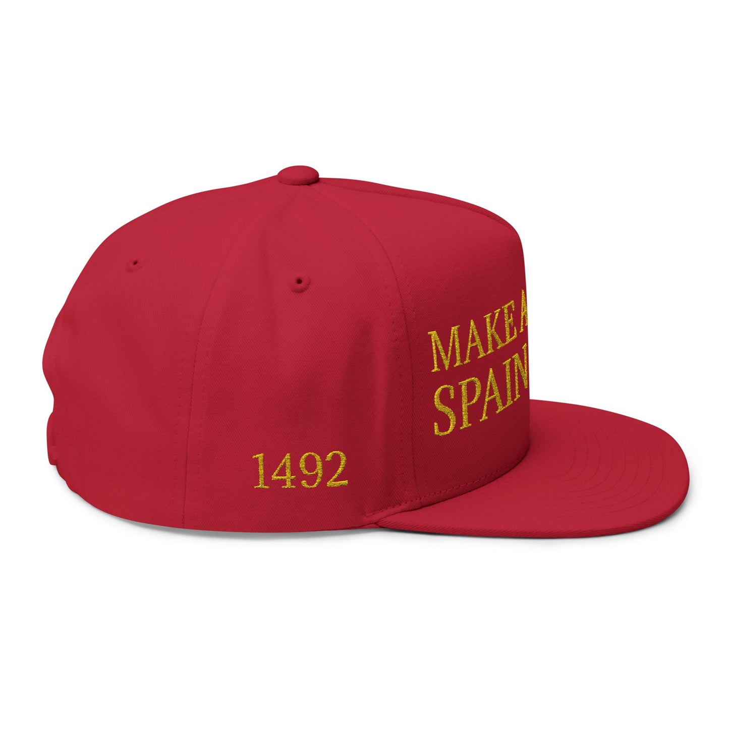 Make America Spain Again Embroidered Flat Bill Cap