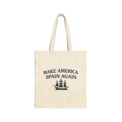 Tote Bag — "Make America Spain Again" Nautical Canvas Tote