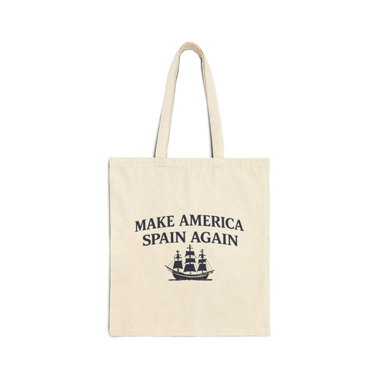 Tote Bag — "Make America Spain Again" Nautical Canvas Tote